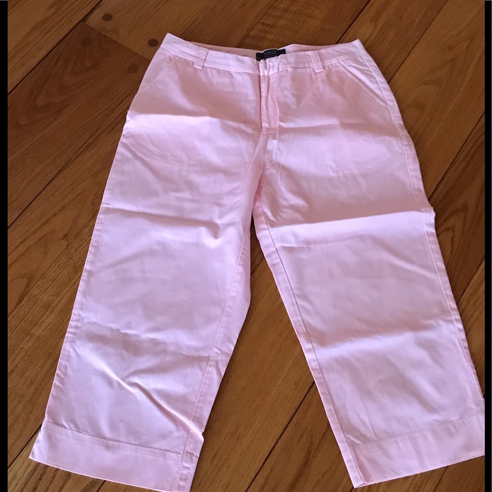 Folio Saks Fifth Avenue Size 8 Pink Capri Pants